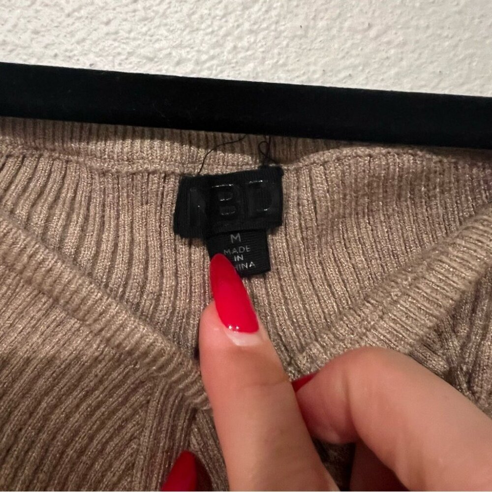 NBD Bodycon Knit Mini Dress Size Medium - Picture 5 of 5